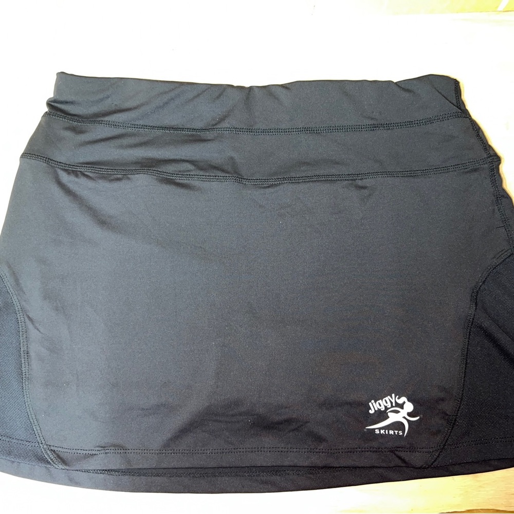Jiggy Skirts Women's Black Badminton Skirt Tennis Sports Skort Size XL